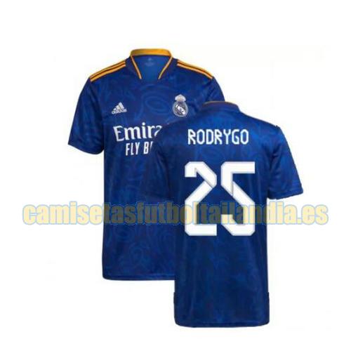 camiseta segunda real madrid 2021-2022 rodrygo 25