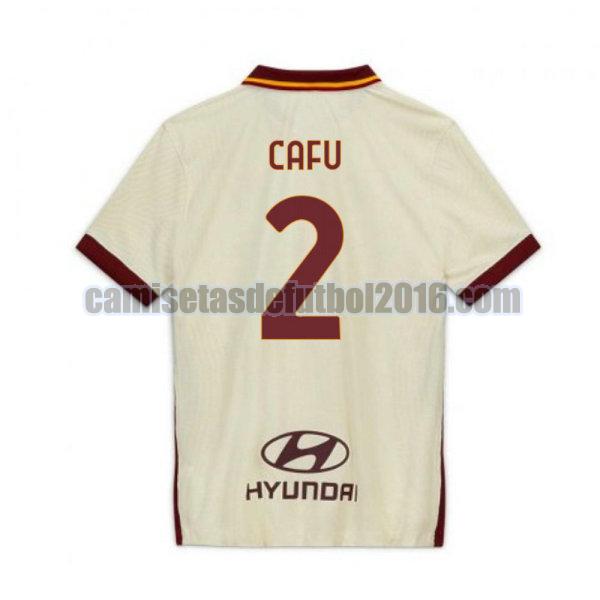 camiseta segunda roma 2020-2021 cafu 2