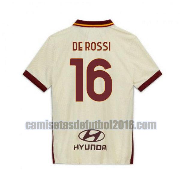 camiseta segunda roma 2020-2021 de rossi 16