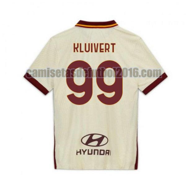 camiseta segunda roma 2020-2021 kluivert 99