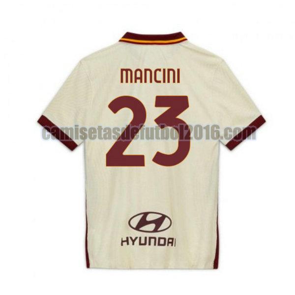 camiseta segunda roma 2020-2021 mancini 23