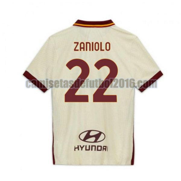 camiseta segunda roma 2020-2021 zaniolo 22