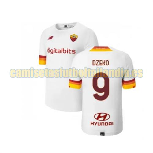 camiseta segunda roma 2021-2022 dzeko 9