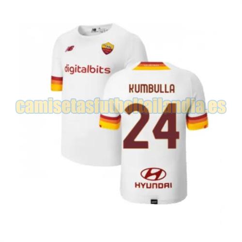 camiseta segunda roma 2021-2022 kumbulla 24