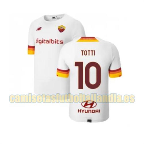 camiseta segunda roma 2021-2022 totti 10