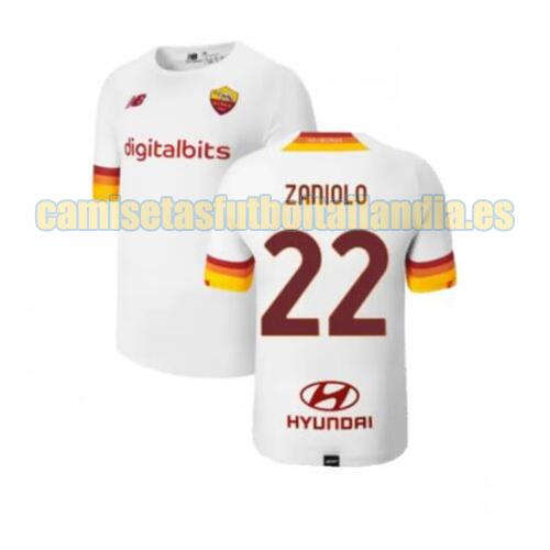 camiseta segunda roma 2021-2022 zaniolo 22