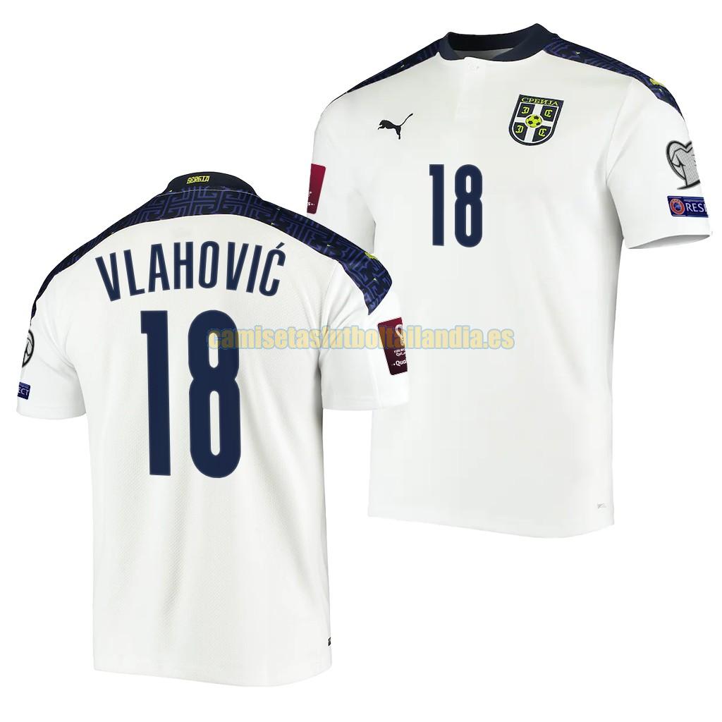 camiseta segunda serbia 2022 dusan vlahovic 18