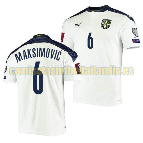 camiseta segunda serbia 2022 nemanja maksimovic 6