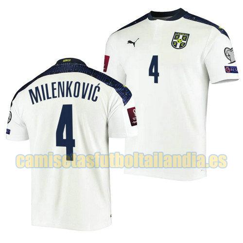 camiseta segunda serbia 2022 nikola milenkovic 4