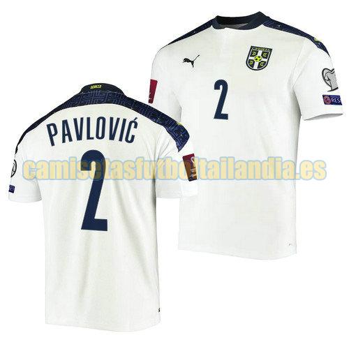 camiseta segunda serbia 2022 strahinja pavlovic 2