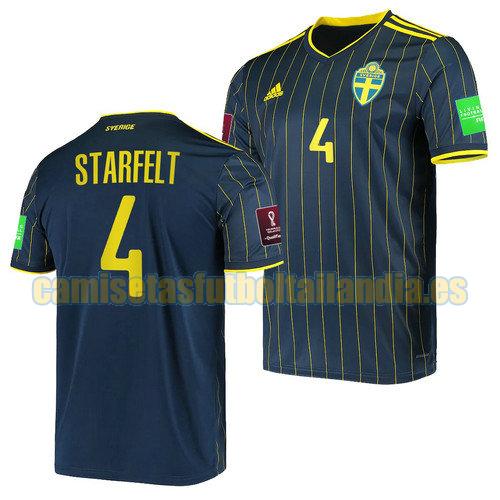 camiseta segunda suecia 2022 carl starfelt 4