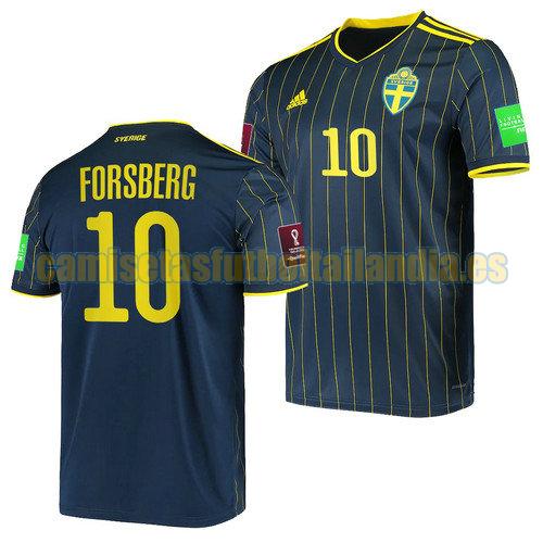 camiseta segunda suecia 2022 emil forsberg 10