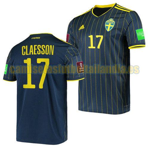 camiseta segunda suecia 2022 viktor claesson 17