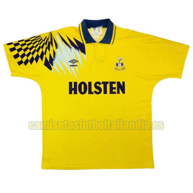 camiseta segunda tottenham hotspur 1991-1994 amarillo