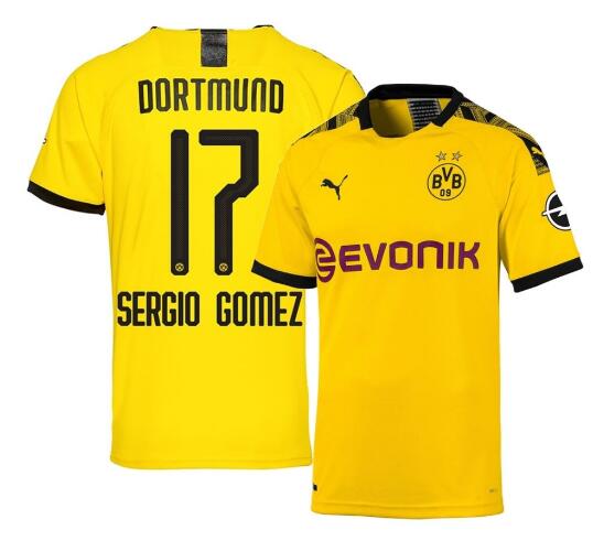 camiseta sergio gomez Dortmund primera equipacion 2020
