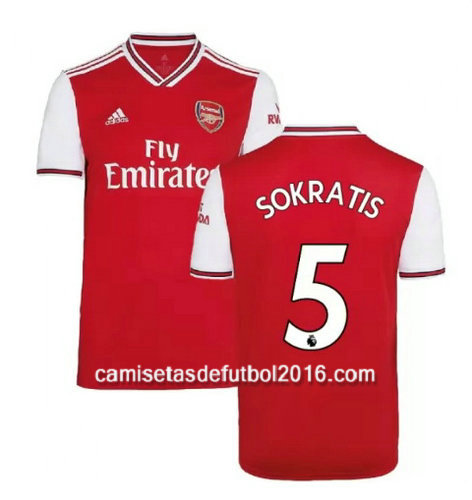 camiseta sokratis primera equipacion Arsenal 2020