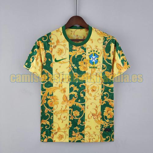 camiseta special edition brasile 2022-2023 barato flor amarilla verde
