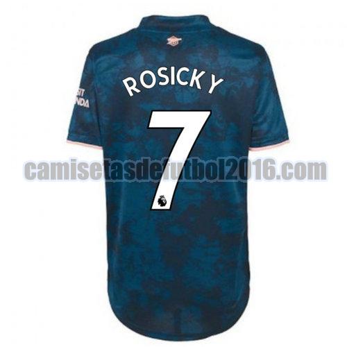camiseta tercera arsenal 2020-2021 rosicky 7
