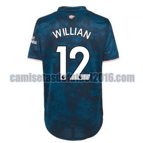 camiseta tercera arsenal 2020-2021 willian 12