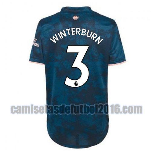camiseta tercera arsenal 2020-2021 winterburn 3