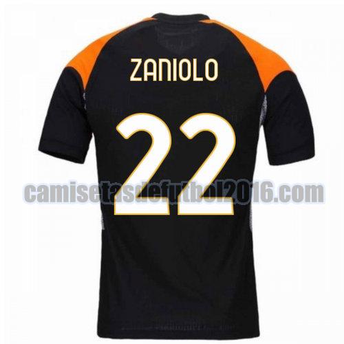 camiseta tercera roma 2020-2021 zaniolo 22