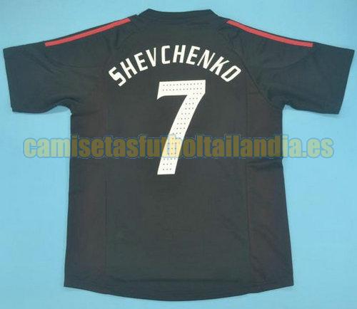 camiseta tercera ac milan 2002-2003 negro shevchenko 7