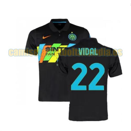 camiseta tercera inter milan 2021-2022 vidal 22