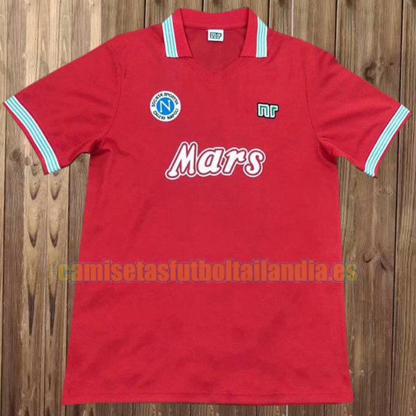 camiseta tercera nápoles 1988-1989 rojo