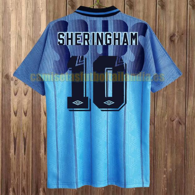 camiseta tercera tottenham hotspur 1991-1994 azul sheringham 10