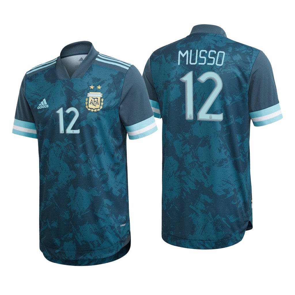 camisetas juan musso argentina 2021 segunda equipacion