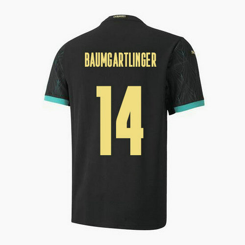 camisetas Baumgartlinger 14 Austria 2020-2021 segunda equipacion
