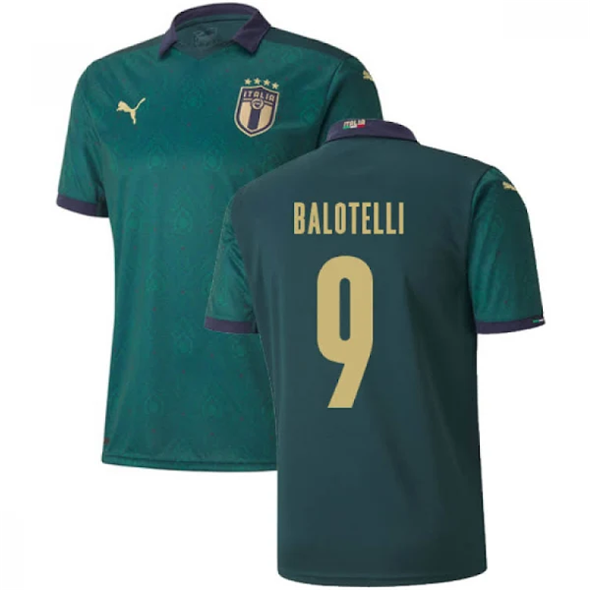 camiseta tercera equipacion Balotelli Italia 2020