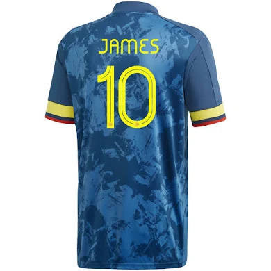 camiseta segunda equipacion James Rodriguez Colombia 2021