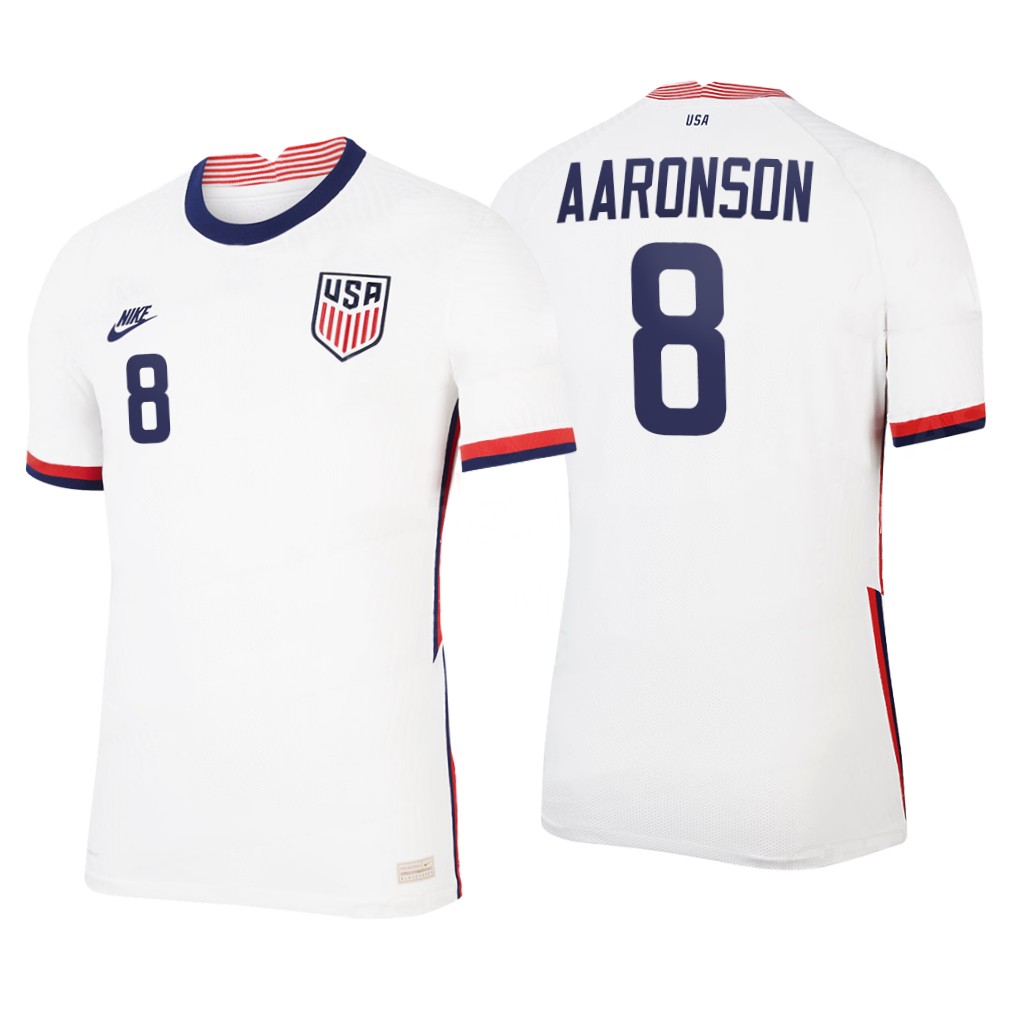 camiseta futbol Estados Unidos brenden aaronson 2020-2021 primera equipacion