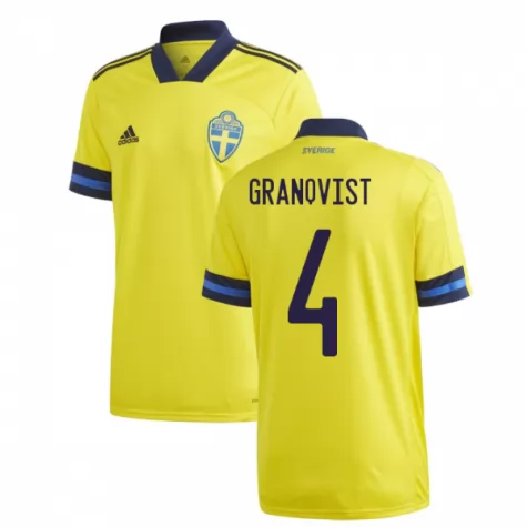 camiseta granqvist primera equipacion de Suecia 2020