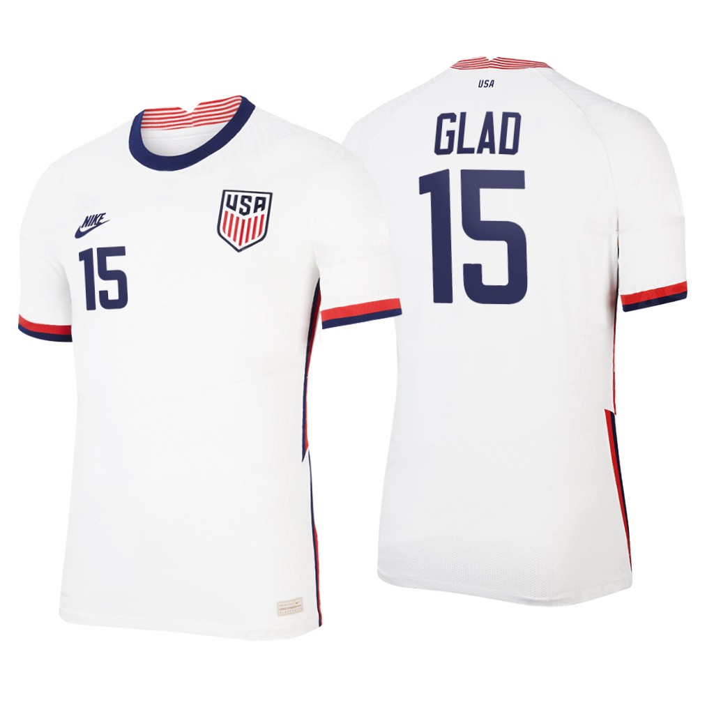 camiseta futbol Estados Unidos justen glad 2020-2021 primera equipacion