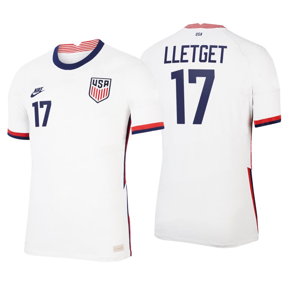 camiseta futbol Estados Unidos sebastian lletget 2020-2021 primera equipacion