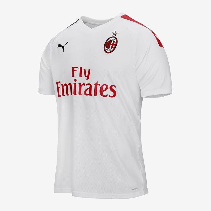 camiseta segunda equipacion del AC Milan 2019-2020