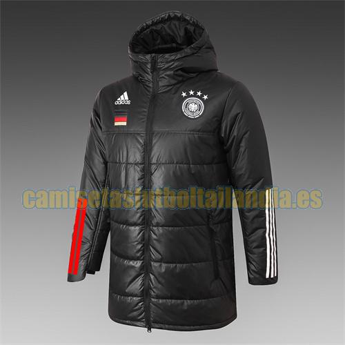 chaqueta barata de la chaqueta del paño grueso y suave del algodón adidas alemania 2021-2022 negro encapuchado