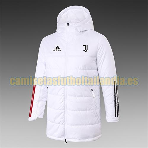 chaqueta barata de la chaqueta del paño grueso y suave del algodón adidas juventus 2021-2022 blanco encapuchado