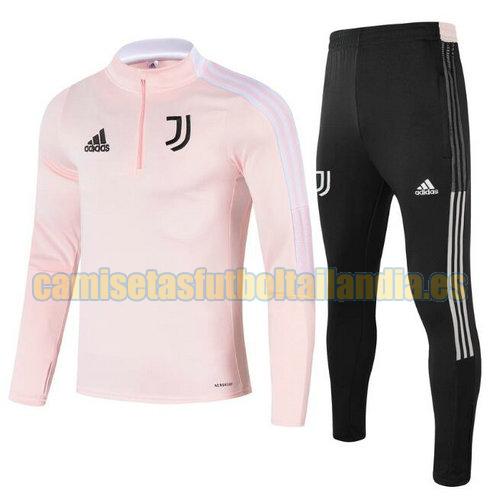 traje deportivo con media cremallera juventus 2021-2022 rosado barato