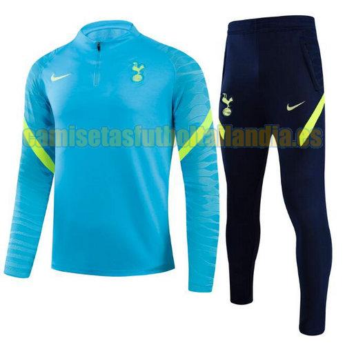 traje deportivo con media cremallera tottenham 2021-2022 (lago azul) barato